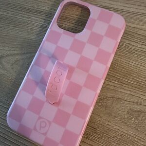 Pink Checkered loopy case